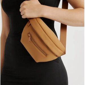 Dagne Dover Camel Ace Waist Pouch Fanny Pack Like New NWOT